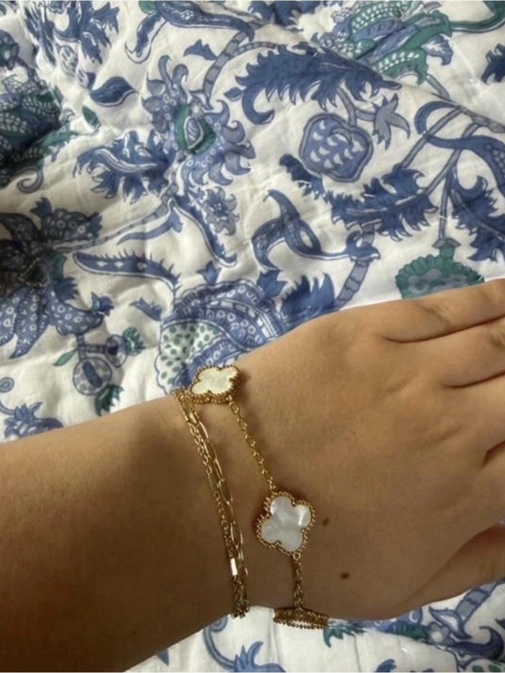 White Mother-of-Pearl VC Bracelet